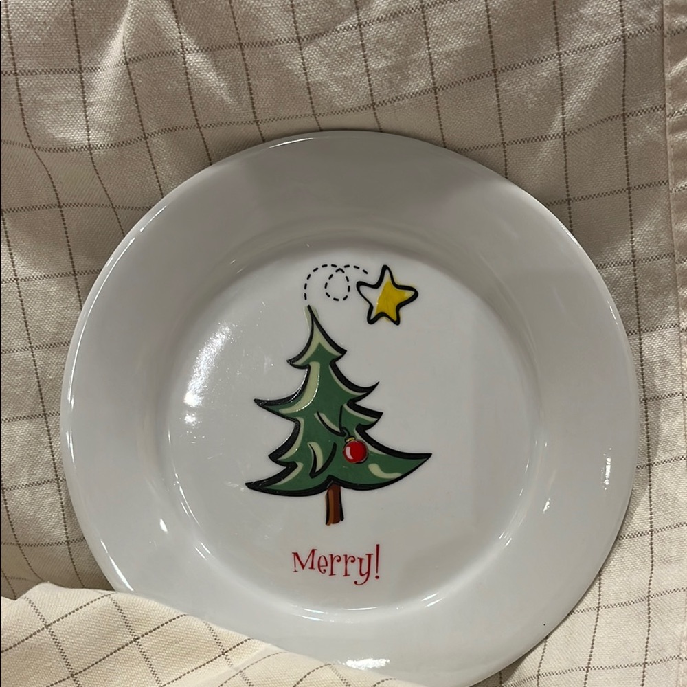 Kappers, Inc. Merry Christmas Tree Dinnerware Set - Red and Green